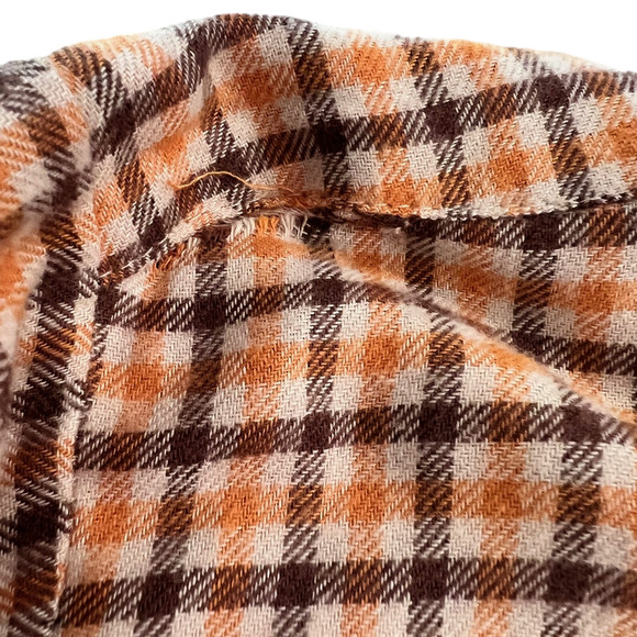 Juniors Copper Key Flannel Shirt XXL Autumn Plaid Long Sleeve Cotton Blend flaw - Picture 7 of 7